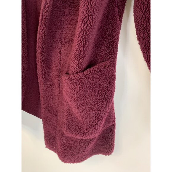Koolaburra By Ugg S Berry Sherpa Fleece Open Cardigan Coat Oversized REE10683 - Picture 7 of 8